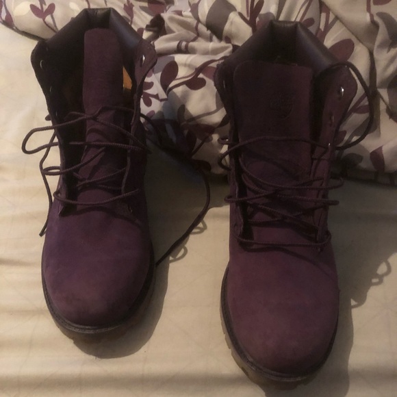 Purple Timberlands - Picture 1 of 4